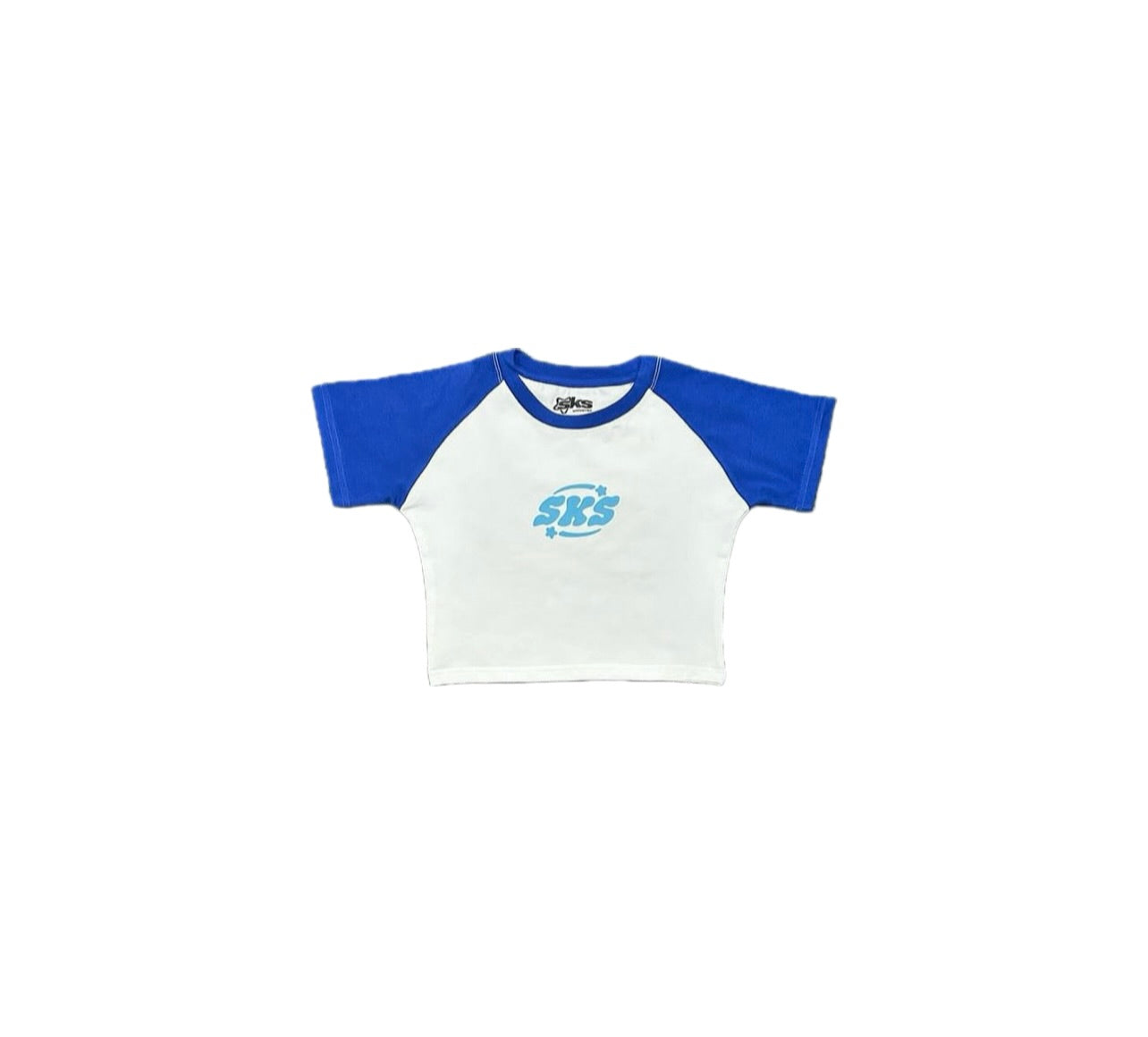 Raglan Baby Tee Blue/White