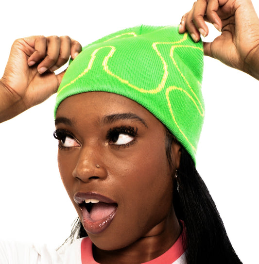Yellow/Green Beanie