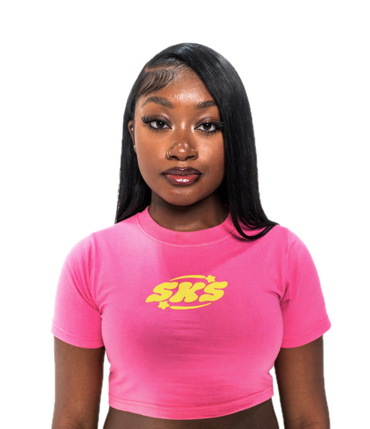 Baby Tee Pink/Yellow