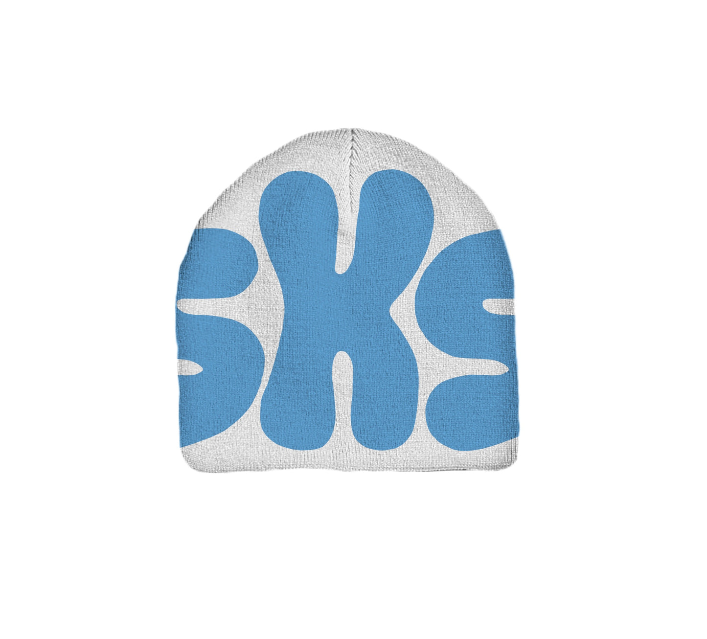 White/Blue Beanie